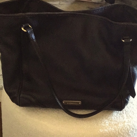 Sale❤️BURBERRY CANTERBURY 🌺Sale🌺 LARGE PEBBLE LEATHER HOBO EUC - Picture 9 of 16